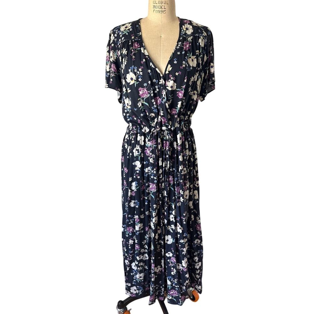 Christy Dawn The Dawn Dress in Navy Flowers Size XXL XX-Large